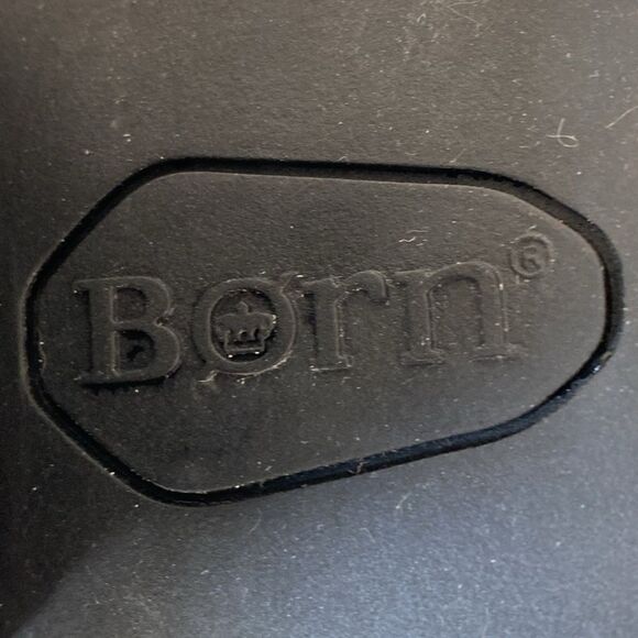 Born Tope Gray Suede Leather Heeled Boots Side Gore Sz 10 Boho Coastal Chic - Picture 12 of 15